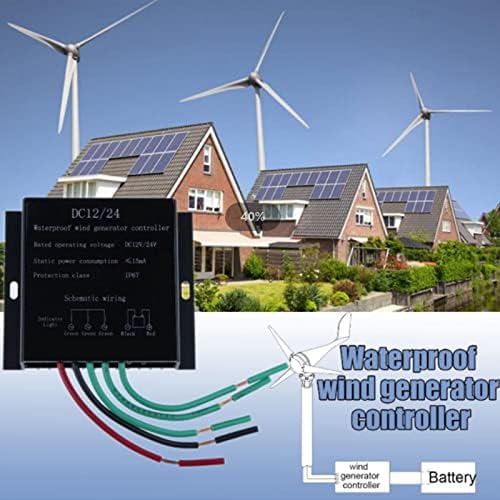 10A-40A Wind Generator Charge Controller, 10000W Windmill Battery Charger for 12V/24V/48V Systems, Efficient Power Management for Wind Energy Solutions