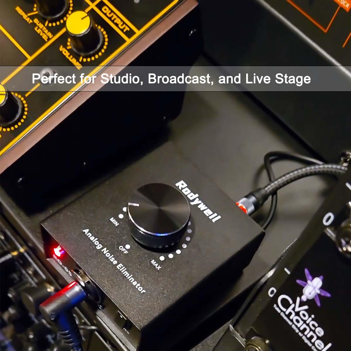 Vocal Noise Gate, Guitar Ground Loop Isolator,Feedback Suppressor,Hum Eliminator for Live Stage and Studio Signal Process,Full Analog Gear with XLR/TRS Line In/Out