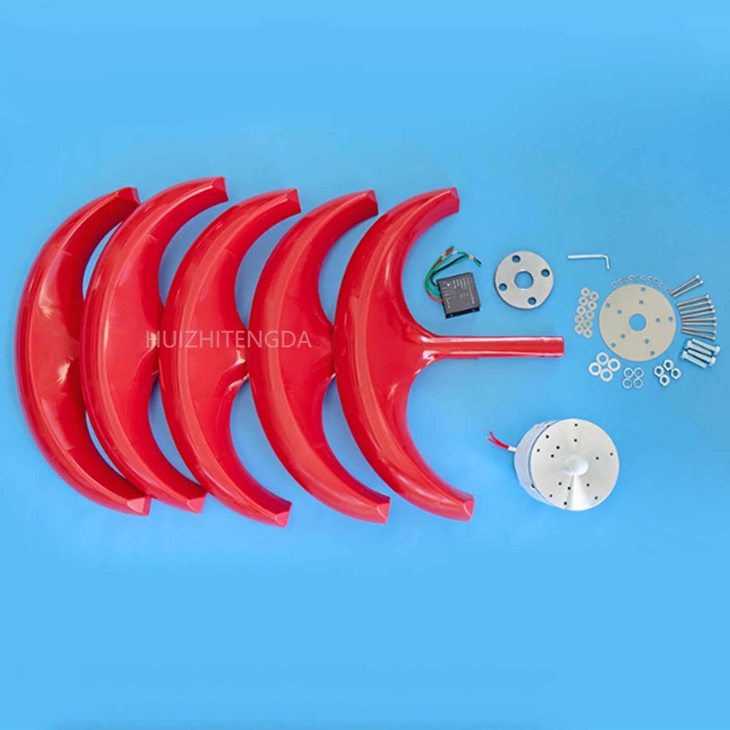 10000W Vertical Wind Power Generator Turbine Kit, 3 Blade Permanent Maglev Generator with Charge Controller Suitable for Courtyard Lighting(12V-220V)