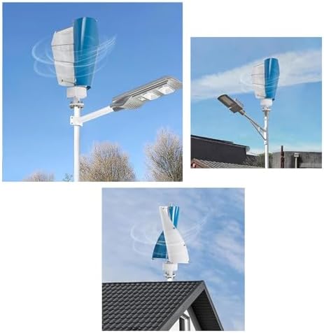 16000W Magnetic Levitation Vertical Wind Turbine Generator Kit with MPPT Controller for Home & Street Lighting - Efficient Renewable Energy Solution for Boats, 12V Teal