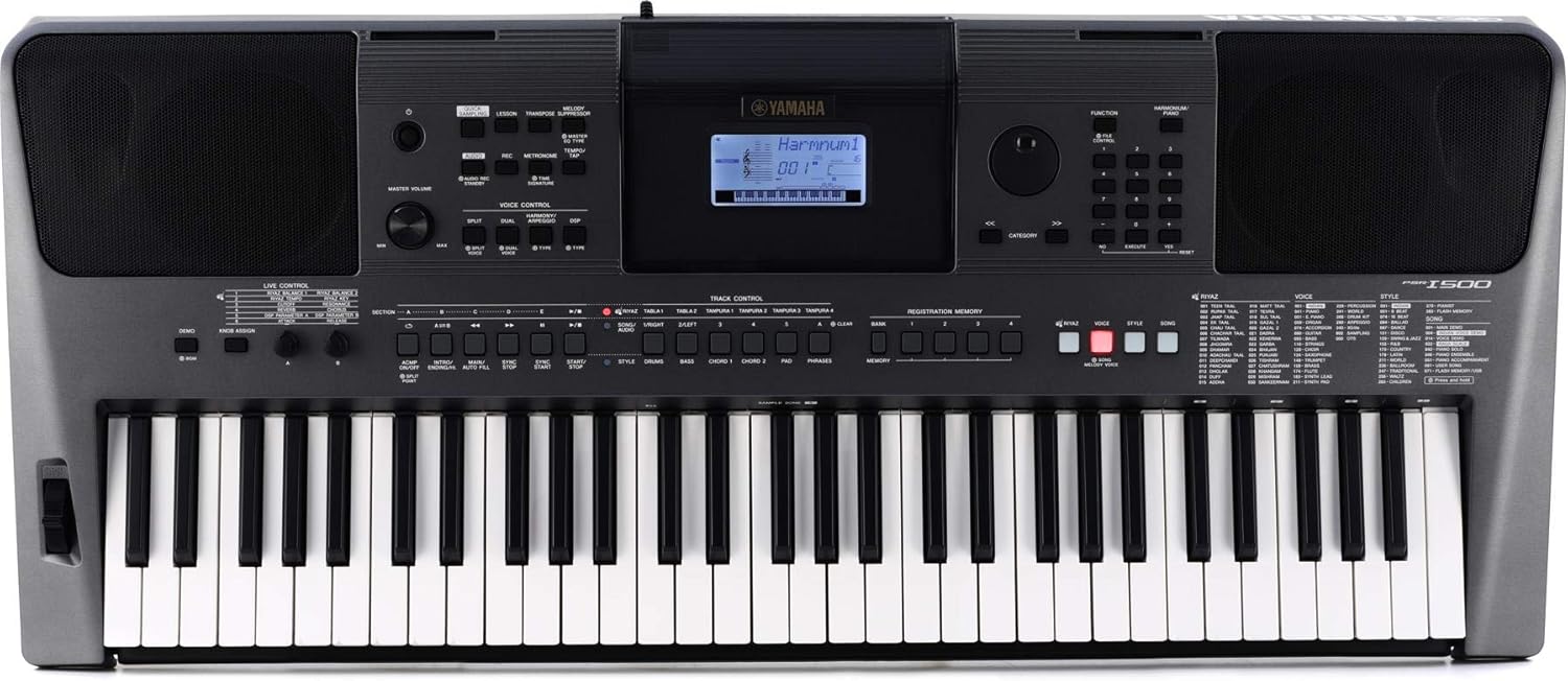 Yamaha PSR-I500 61-Key Portable Keyboard With Indian Voices, Styles and Songs