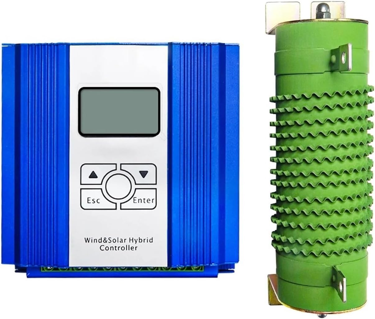 3000W Wind Vertical Turbine Generator Alternative Windmill 24V 48V MPPT Hybrid Controller for Home Use System Low Starting Speed for Home(Hybrid Control,12V)