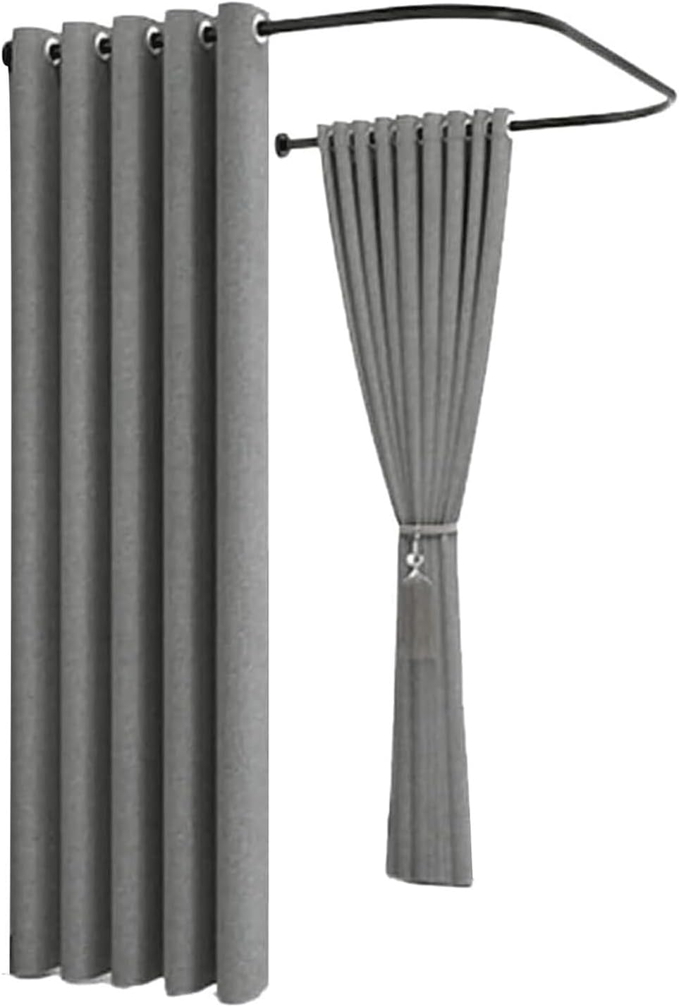 U Type Temporary Fitting Room Hanging Wall Mount Privacy Protection Change Room, for Wedding Dress Shop