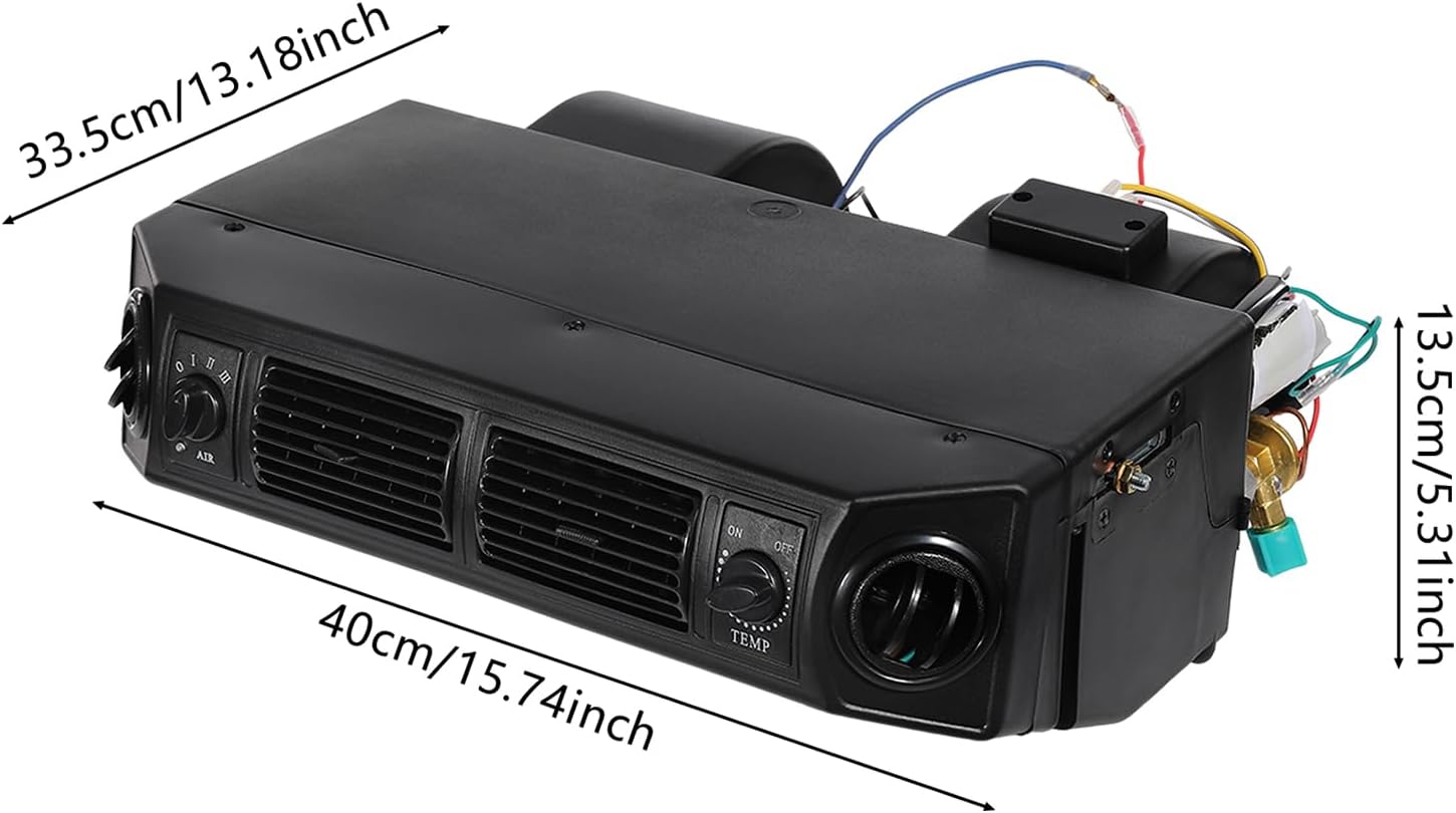 12V Car Air Conditioning Evaporator - Adjustable Temperature, High-Performance Cooling System, Universal for Cars and Trucks, Under-Dashboard Installation POIOKLJRE