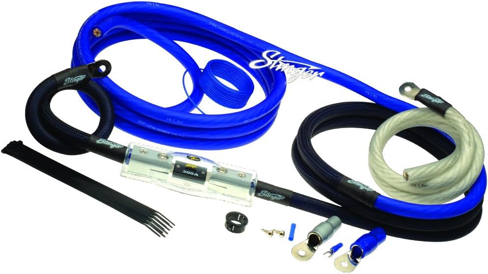 Stinger SK6201 400 Watt 1/0 Gauge Car Amplifier Installation Wiring Kit