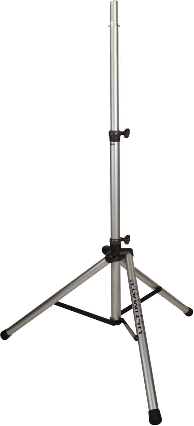 Ultimate Support TS-80S Original Series Aluminum Tripod Speaker Stand w/Integrated Speaker Adapter - Silver