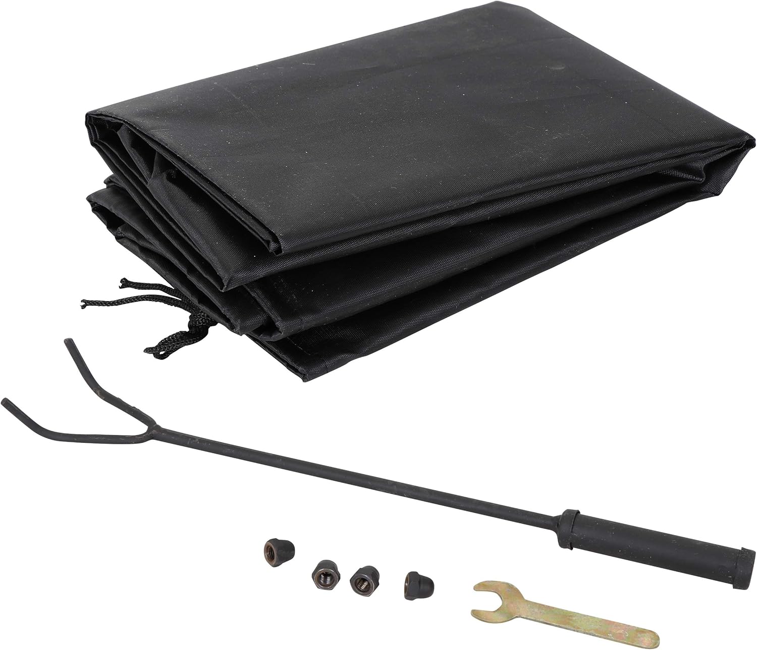 ZENY 26 inch Fire Pits for Outside Square Firepit Wood Burning Fireplace Heavy Duty Steel Patio Firepit Bowl with Screen Waterproof Cover and Poker for Camping Picnic Bonfire Backyard