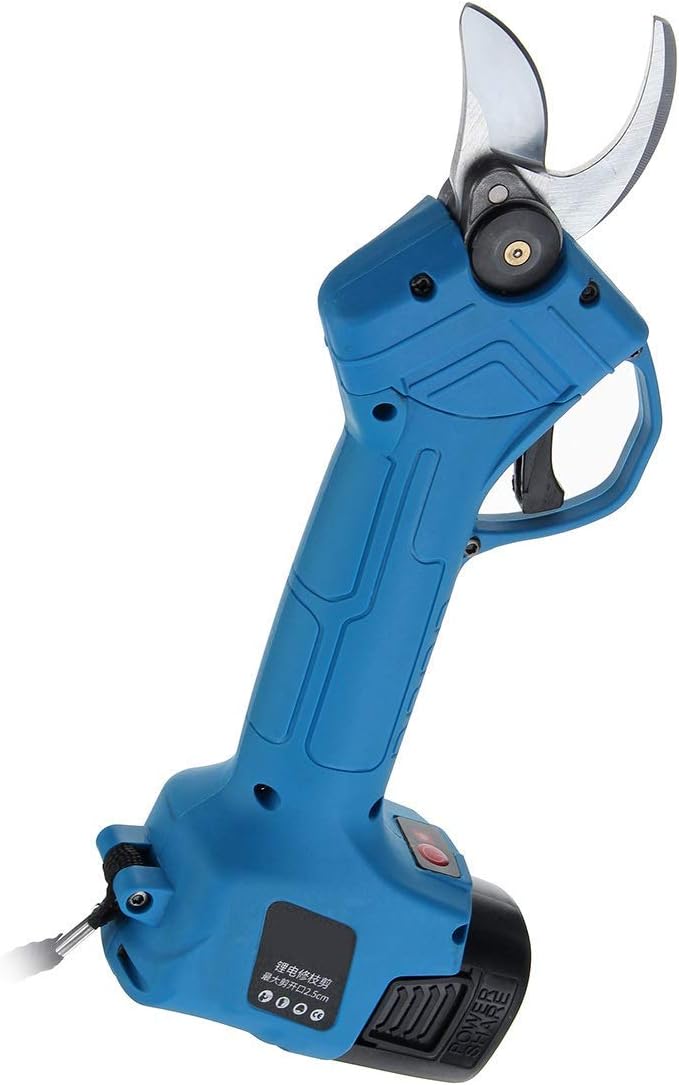 W/ 2X Battery Electric Pruning Scissors Pruning Shears Garden Pruner Secateur Branch Cutter Cutting Tool 2000Mah Rechargeable Garden Or Lawn