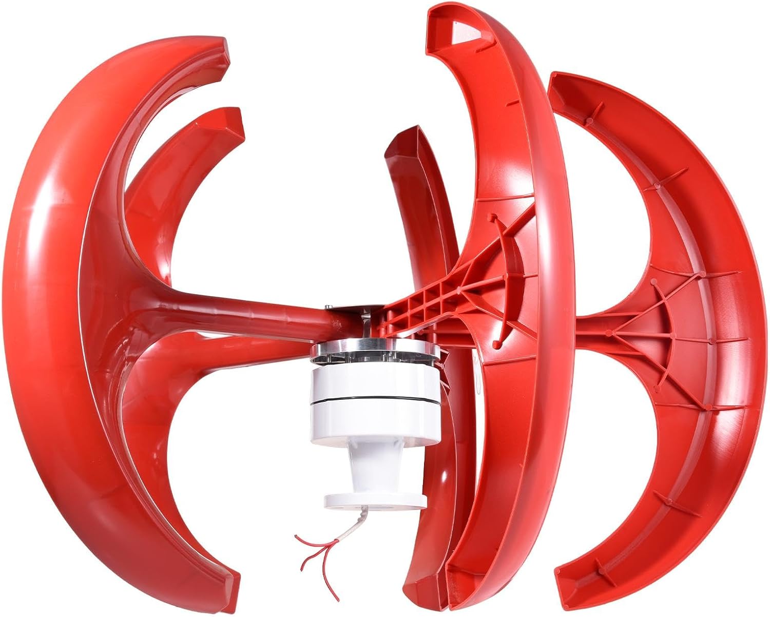 Wind Turbine Generator | Adjustable Speed Wind Turbine - 12 V/24 V 5 Leaves Windmill Generator Kit for Street Lighting, Home