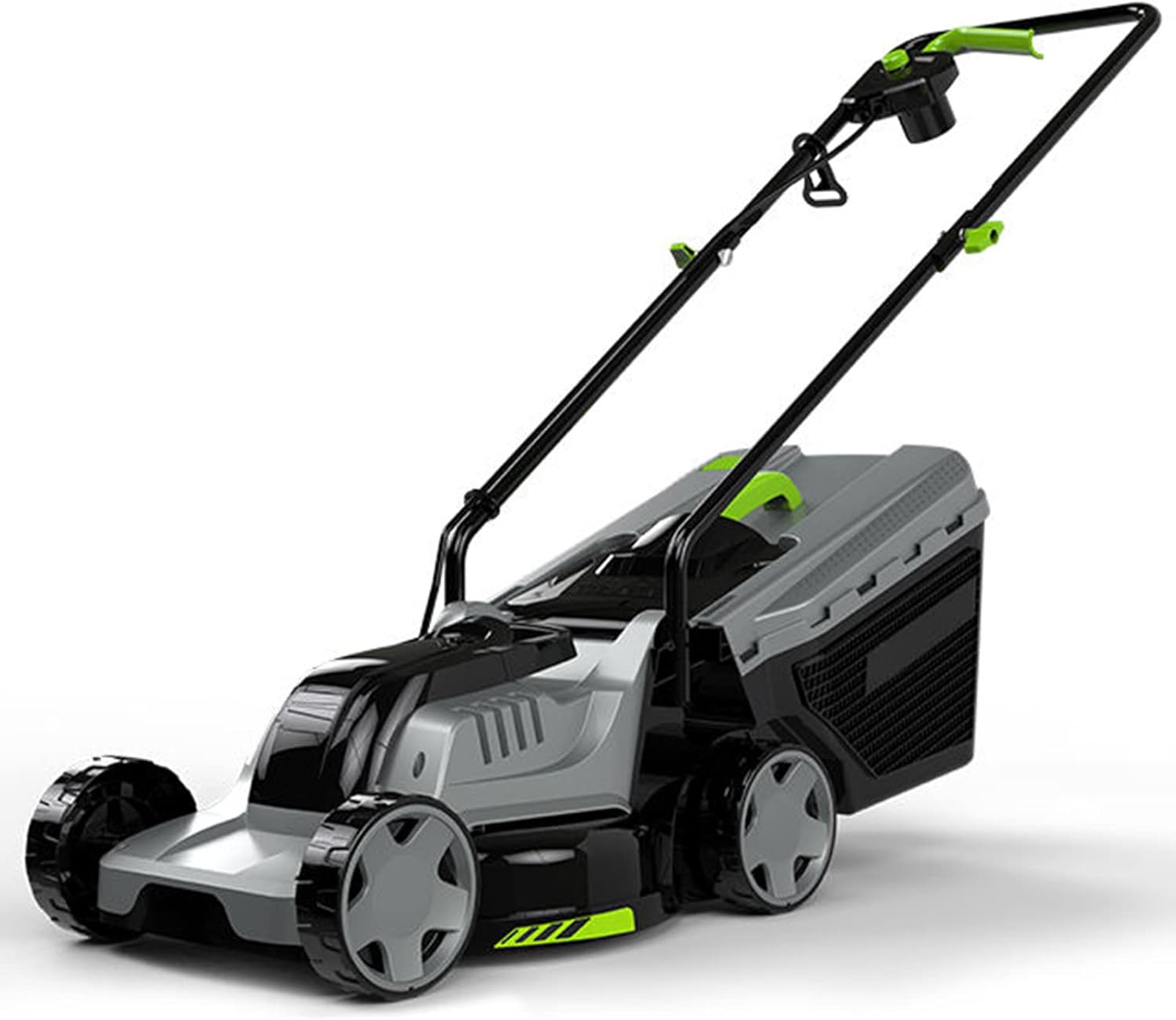 13-Inch Electric Lawn Mower Corded Electric Walk-Behind Push Mower Portable Outdoor Corded Electric Lawn Mower 32cm Cutting Width