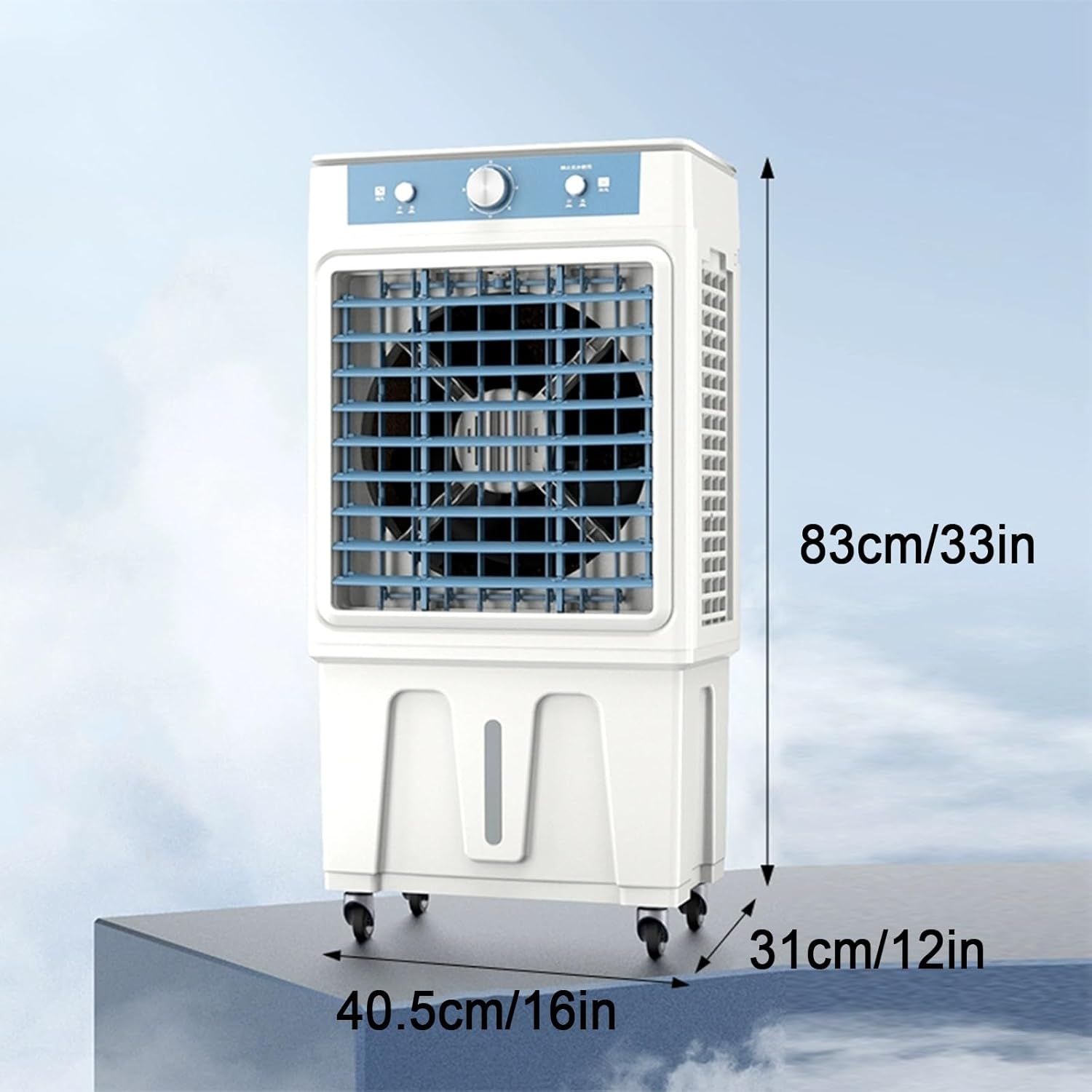 Portable Air Conditioners, Swamp Cooling Fan, 2 Modes, 3 Speeds, Fans That Blow Cold Air for Room, Bedroom, Indoor, Office(Small)