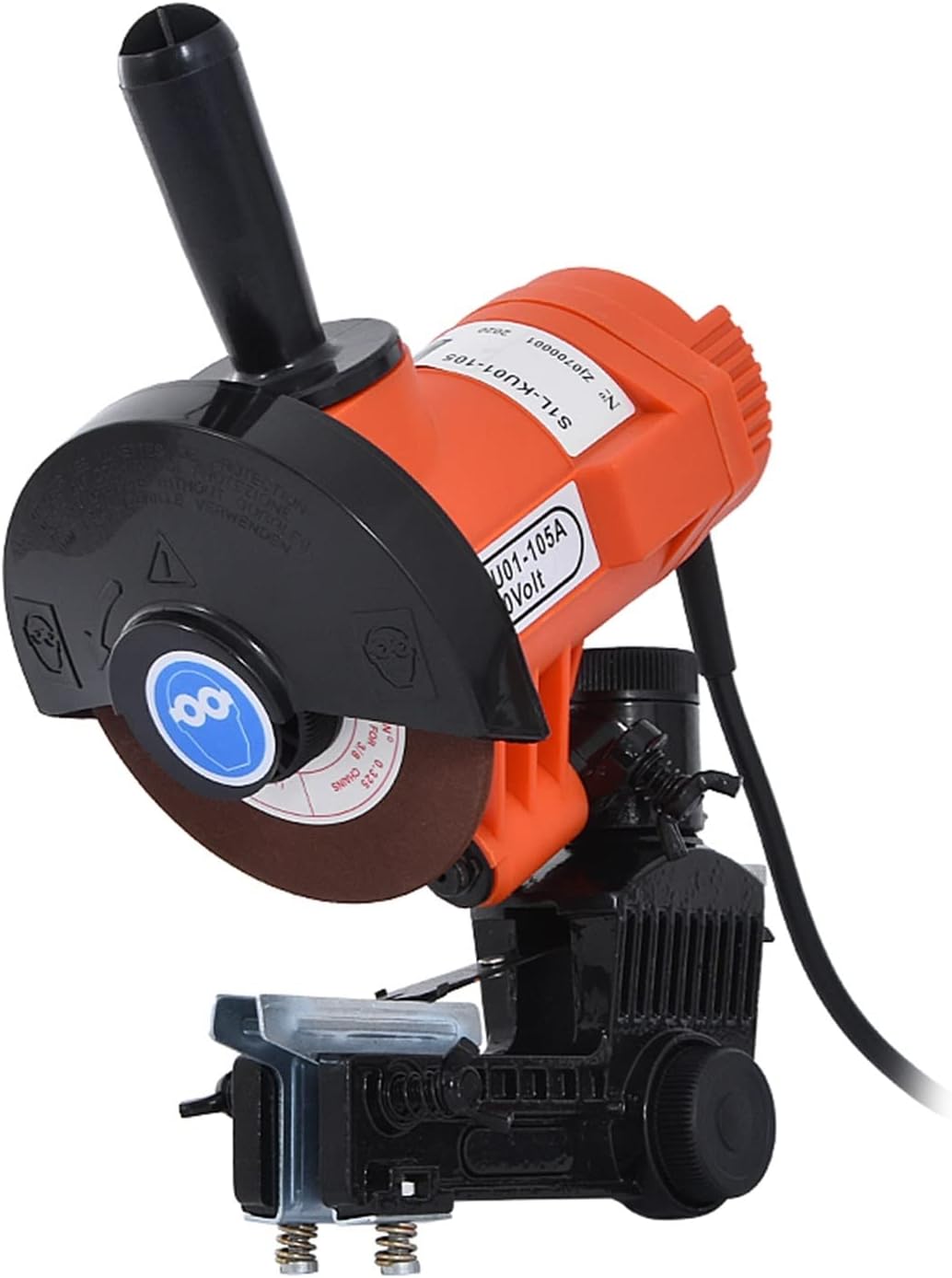 S1L-KU01-105A Clip Type Grinding Chain Machine Portable Electric Chainsaw Chain Sharpener Chain Saw Sharpener Tool 85W for Beginners DIY