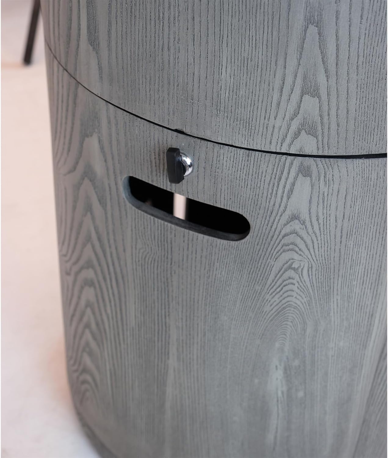 Penau 32000 BTU Outdoor Gas Fire Pit, CSA Certified 20 Inch Round Design with Lava Stones and Rainproof Cover, Magnesium Oxide Surface