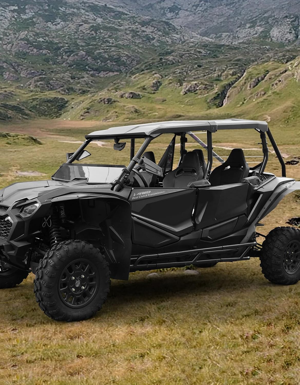 A & UTV PRO Nerf Bars Rock Sliders for 2020-2025 Honda Talon 1000 Accessories Combined Side Steps Tree Kickers Bumper Protector Brush Guard 4 Seat for Honda Talon 1000X-4 1000XS-4 1000R-4 1000RS-4