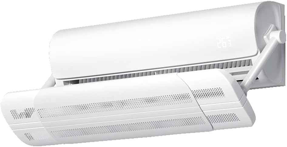 Air Conditioner Windshield, Anti-Straight Blowing Air Outlet Wind Deflector Cover Degree Angle Adjustable Wall-Mounted Universal Deflector