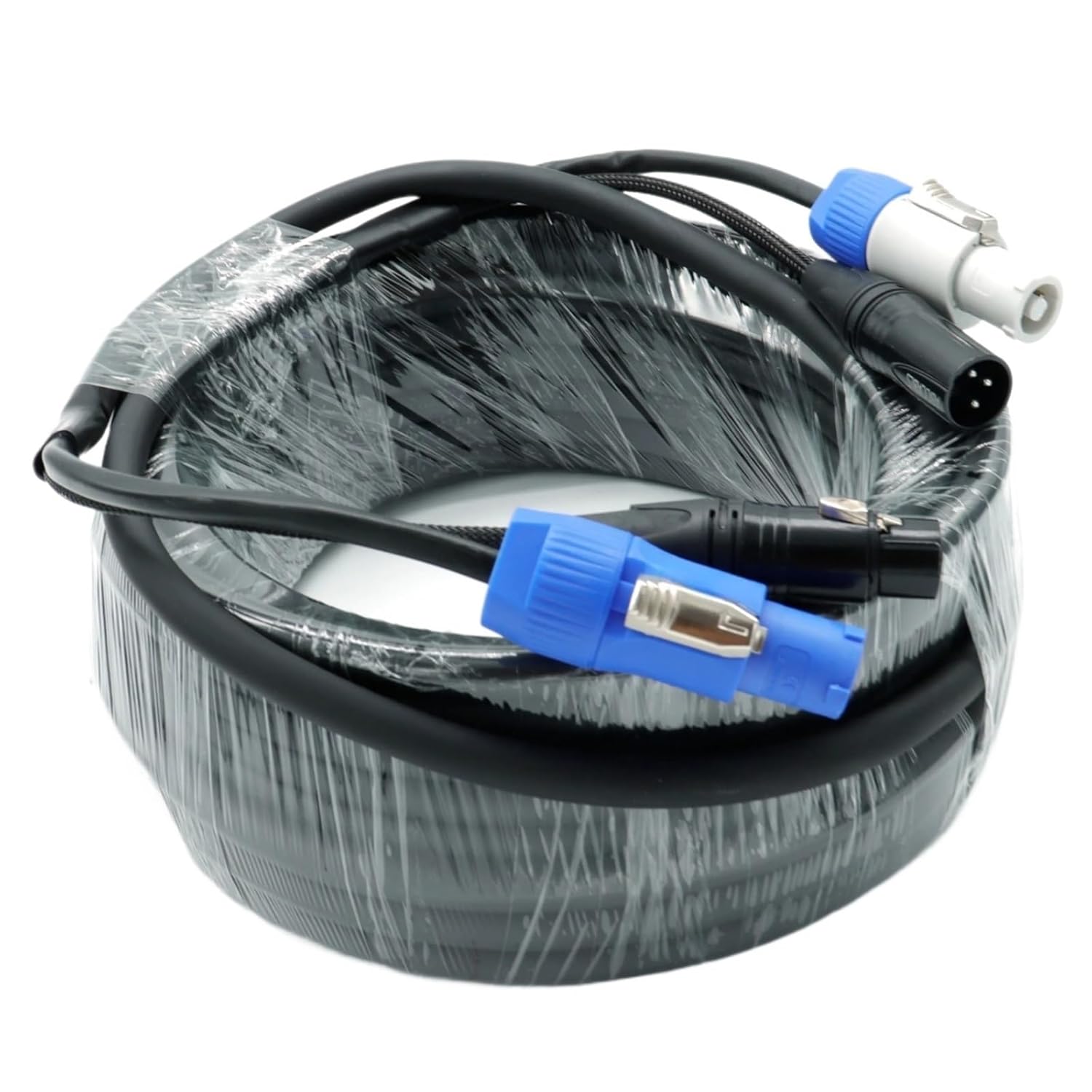 DMX 2-in-1 Cable, Power and 3-Pin XLR Signal Combo for Stage Lighting Connection(5)