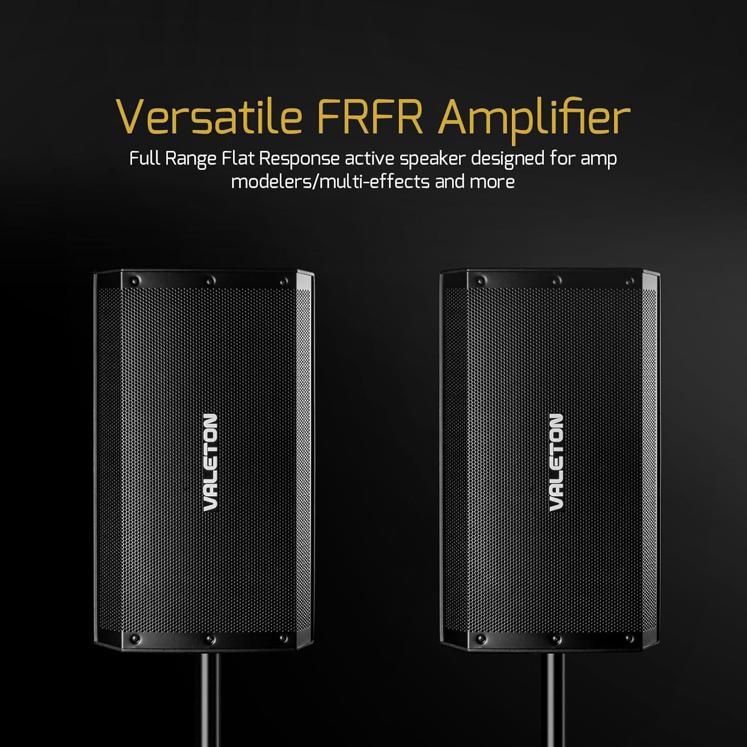 Valeton 10 inch, 2-Way FRFR 1300-Watt Active Speaker for Guitar, Bass, Multi FX and Amp Modelers