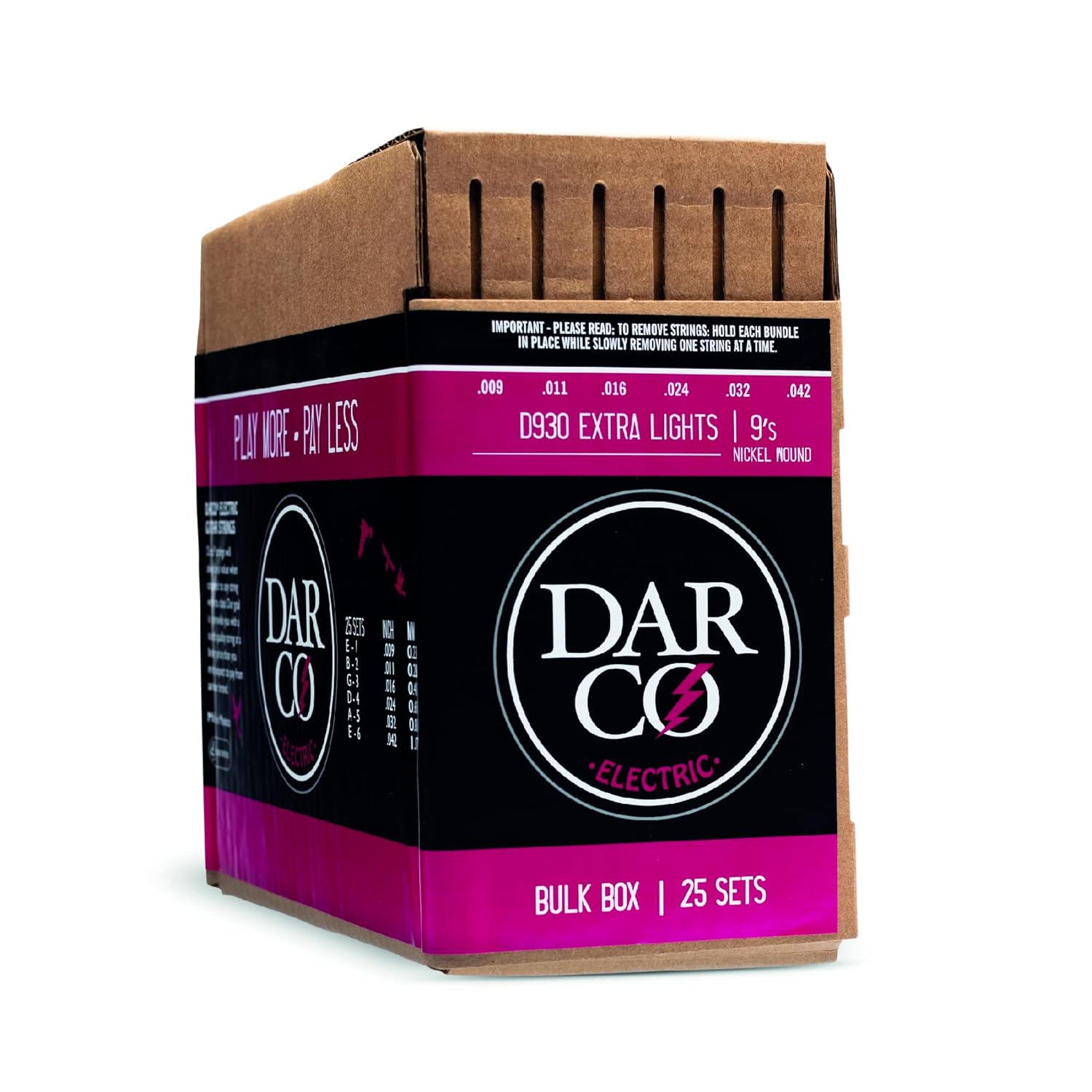 Darco Electric, Extra Light, 25 set BULK BOX