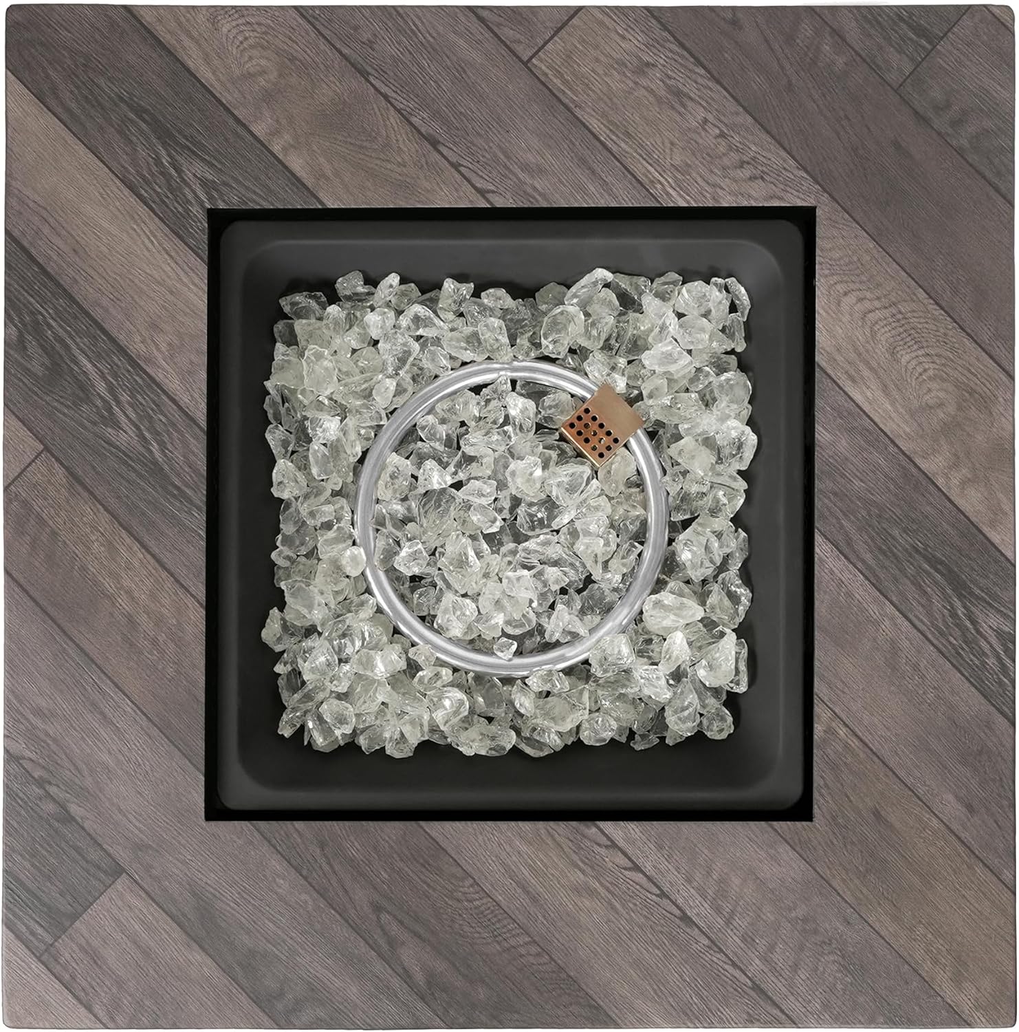 Endless Summer - The Olivia 30 Inch Square Gas Fire Table