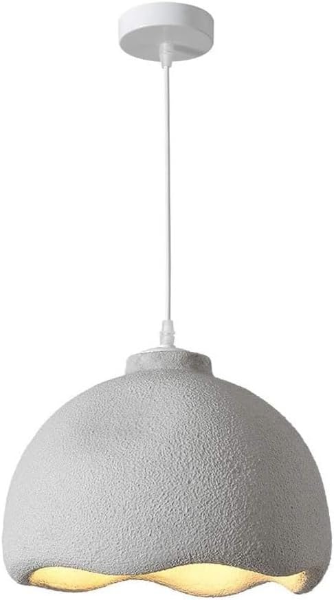 1 Nordic Resin Pendant Light Fixture,Home Decor Pendant Pendant Lights Hanging Light, Adjustable Pendant Lighting, for Kitchen Island Bedroom Light Fixture (Color : White)