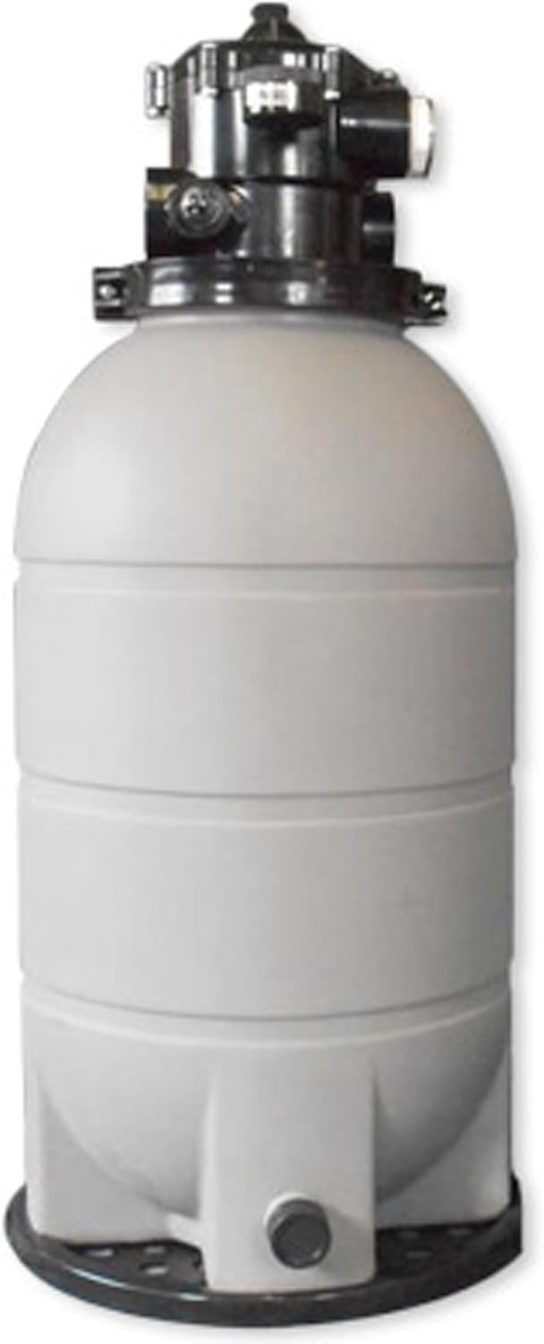 Rx Clear Patriot Sand Filter for Above Ground Swimming Pools | 16 Inch | 125 Lb Sand Capacity | Pools Up to 15,000 Gallons