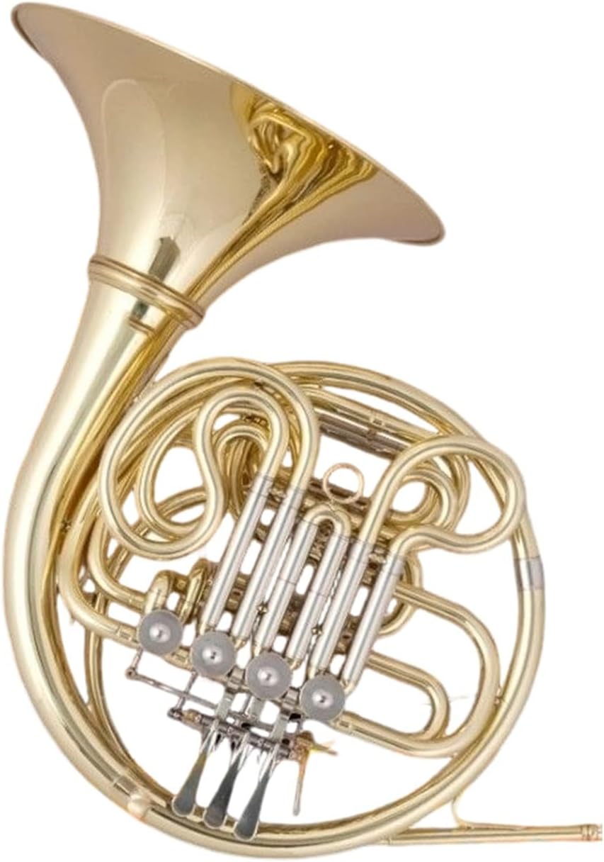 4 Key French Horn The Double Row Design Of The French Horn Instrument In B/F Key Is Suitable For Beginners To Practice(Double Row)