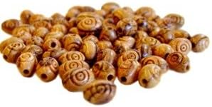 12x9mm Rosary Oval Carved Beads (500 Beads) - Olive Wood