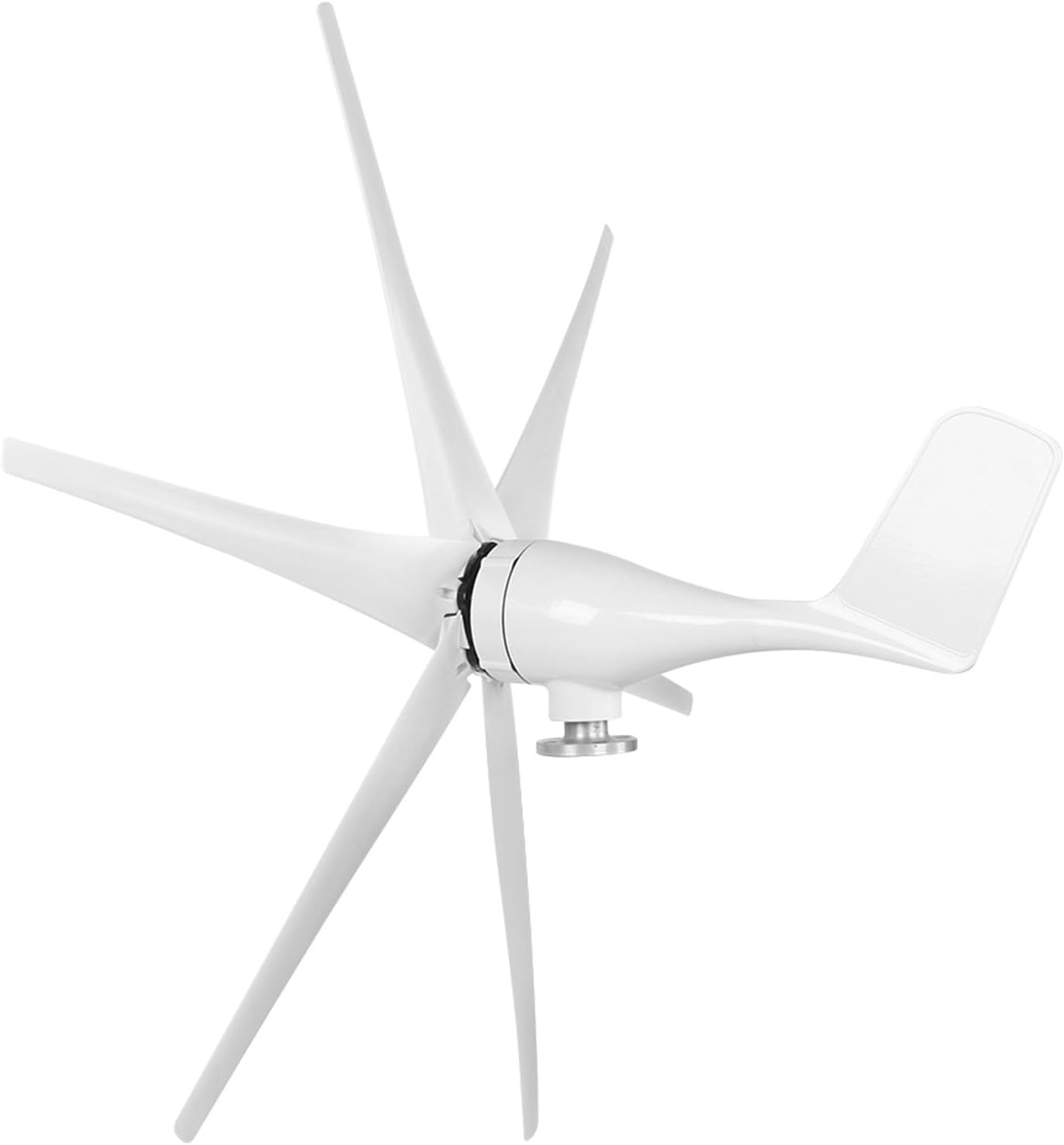 FTVOGUE Wind Turbines Kit, Wind Generator, 300W 6 Blades Wind Speed Starting Wind Turbines with Controller Automatic and Manual, Solar Panels (12V)