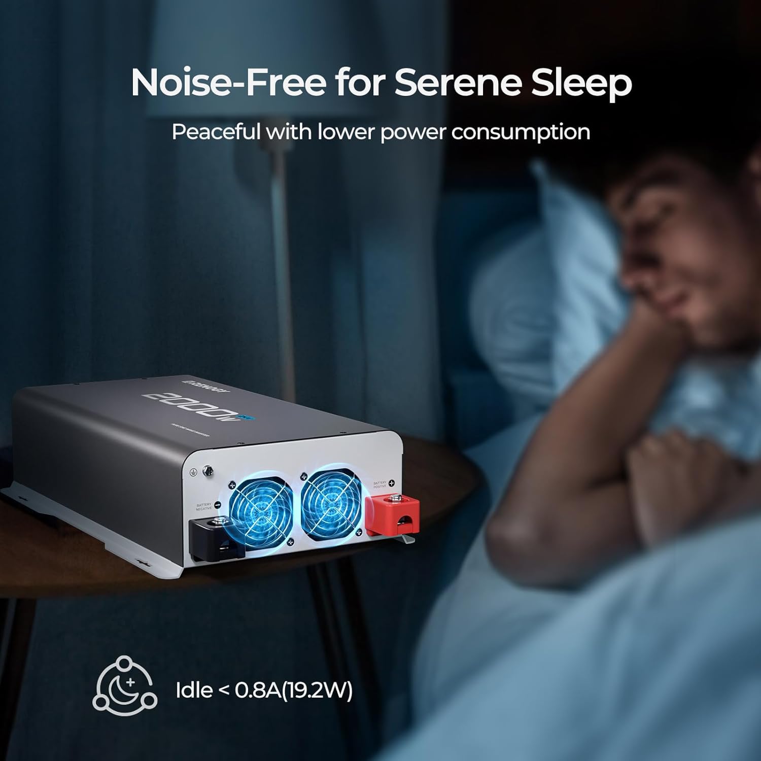 Renogy Inverter 24V 2000W Bundle with Transfer Switch