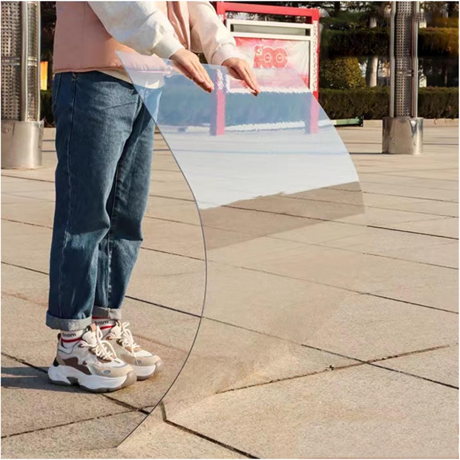 Polycarbonate Greenhouse Sheets Transparent Pc Roof Panels，Plastic Roof Panel,Daylighting Panels With Protective Film For Garden Greenhouse Storage Shed，Customizable ( Color : 1.5mm , Size : W1*L8m/W3