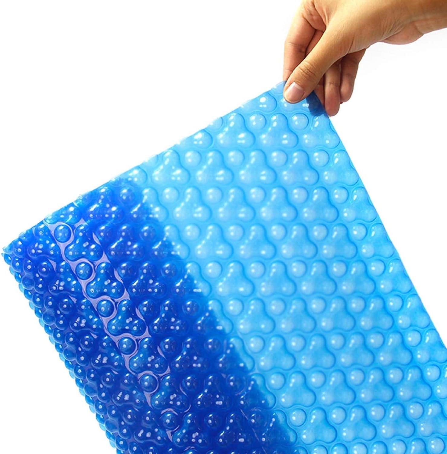 Solar Pool Cover Pool Protector Rectangular Bubble Solar Pool Cover, Heavy-Duty Waterproof Thermal Blanket for Indoor Outdoor Swimming Pools, Waterproof Dustproof Pool Cover Heat Tarpaulin (Size : 5m