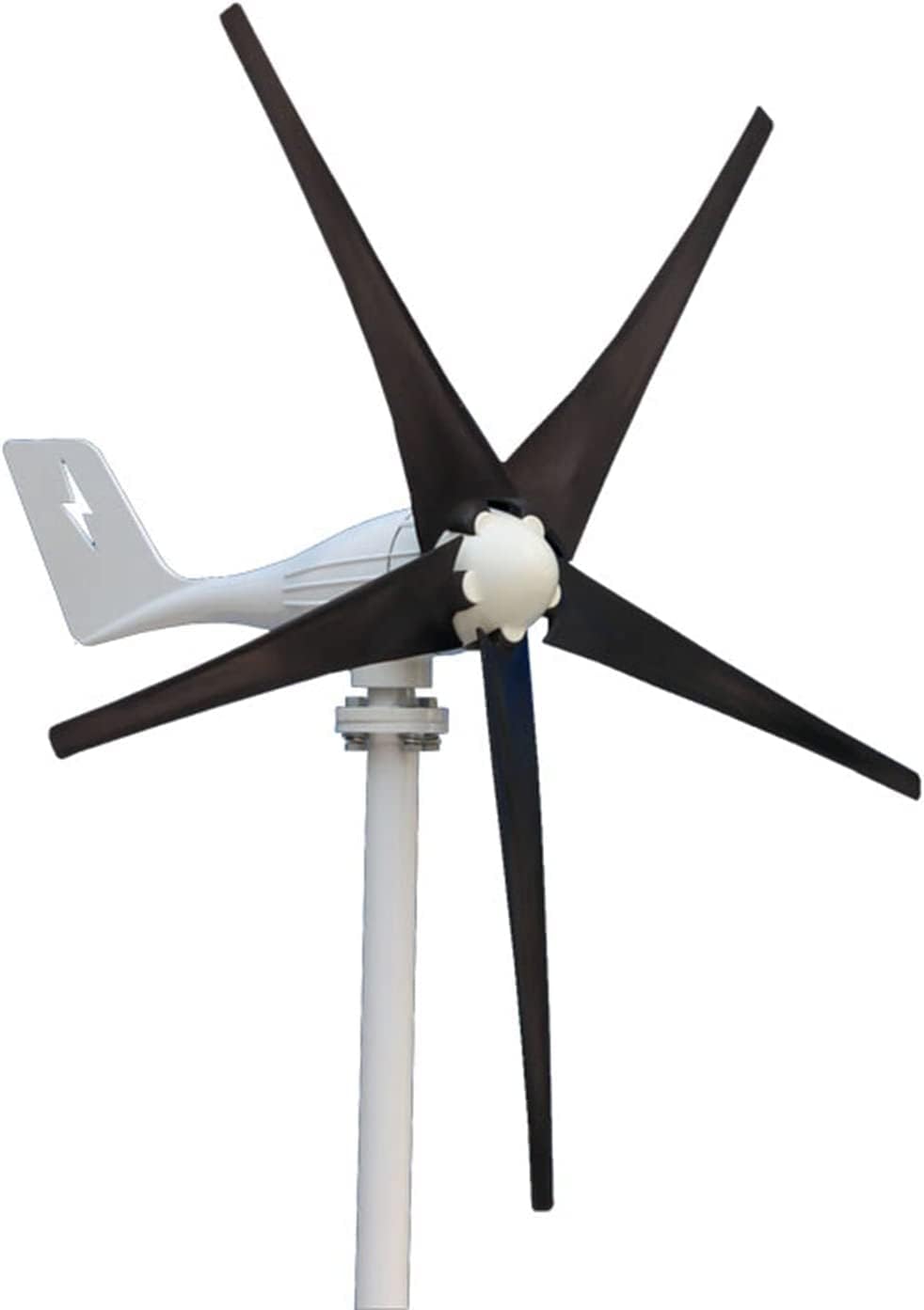 LiuSj JUnSt Wind Turbine Generator 5000W 12V 24V 48V 5 Blades Vertical Windmills Wind Turbine with Controller for Home Black,220v