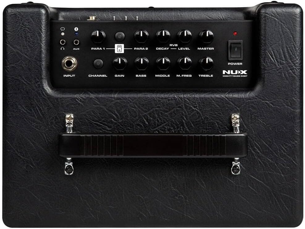 NUX Mighty Bass 50BT Digital Bass Amplifier, Bluetooth Audio Stream, Gate, EFX, Amp Model, IR, Modulation, Reverb