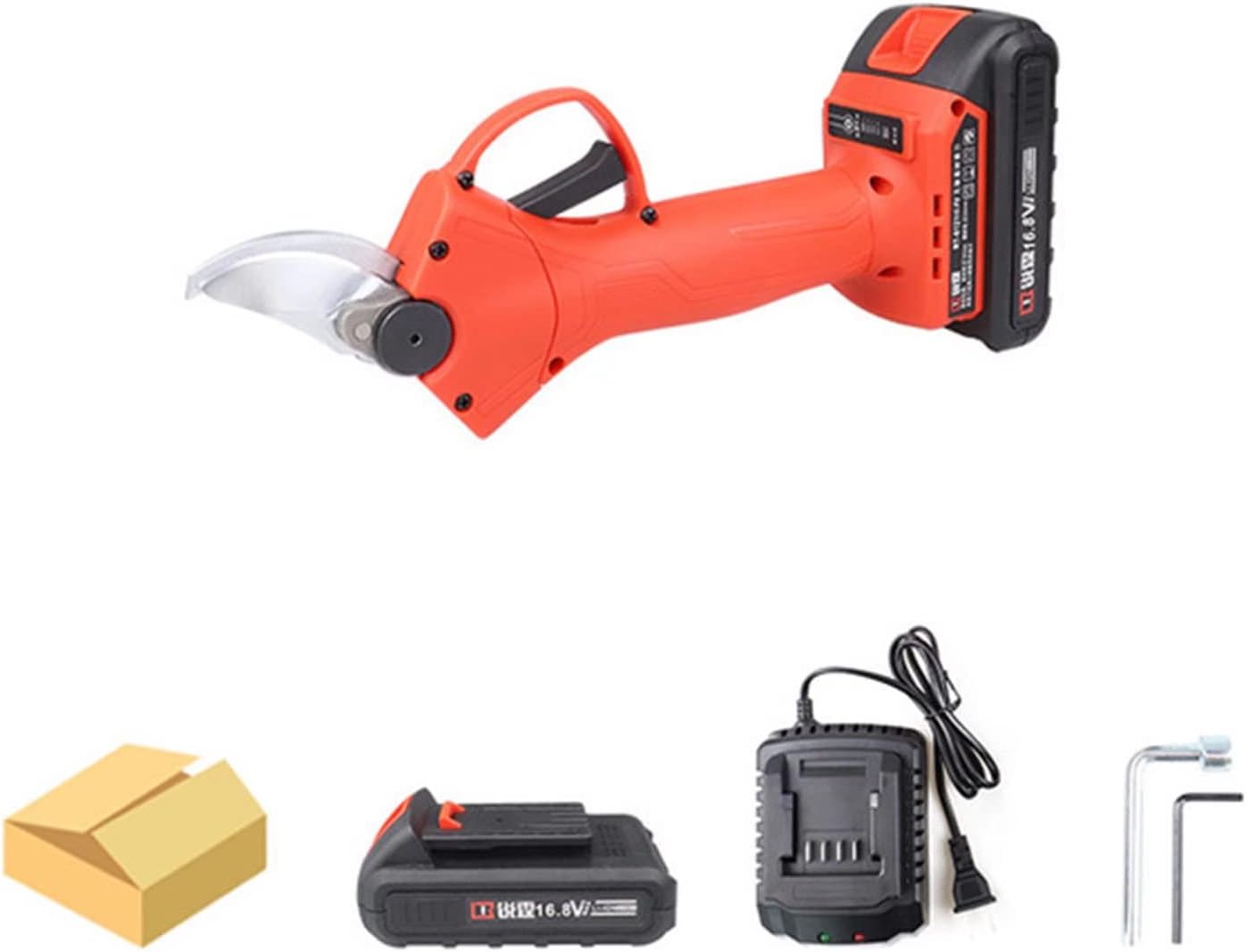 Electric Pruning Shears Professional Cordless Electric, 16.8V Pruners, 1/2Pcs 2000Rechargeable Lithium Battery, 3 CM Cutting Diameter