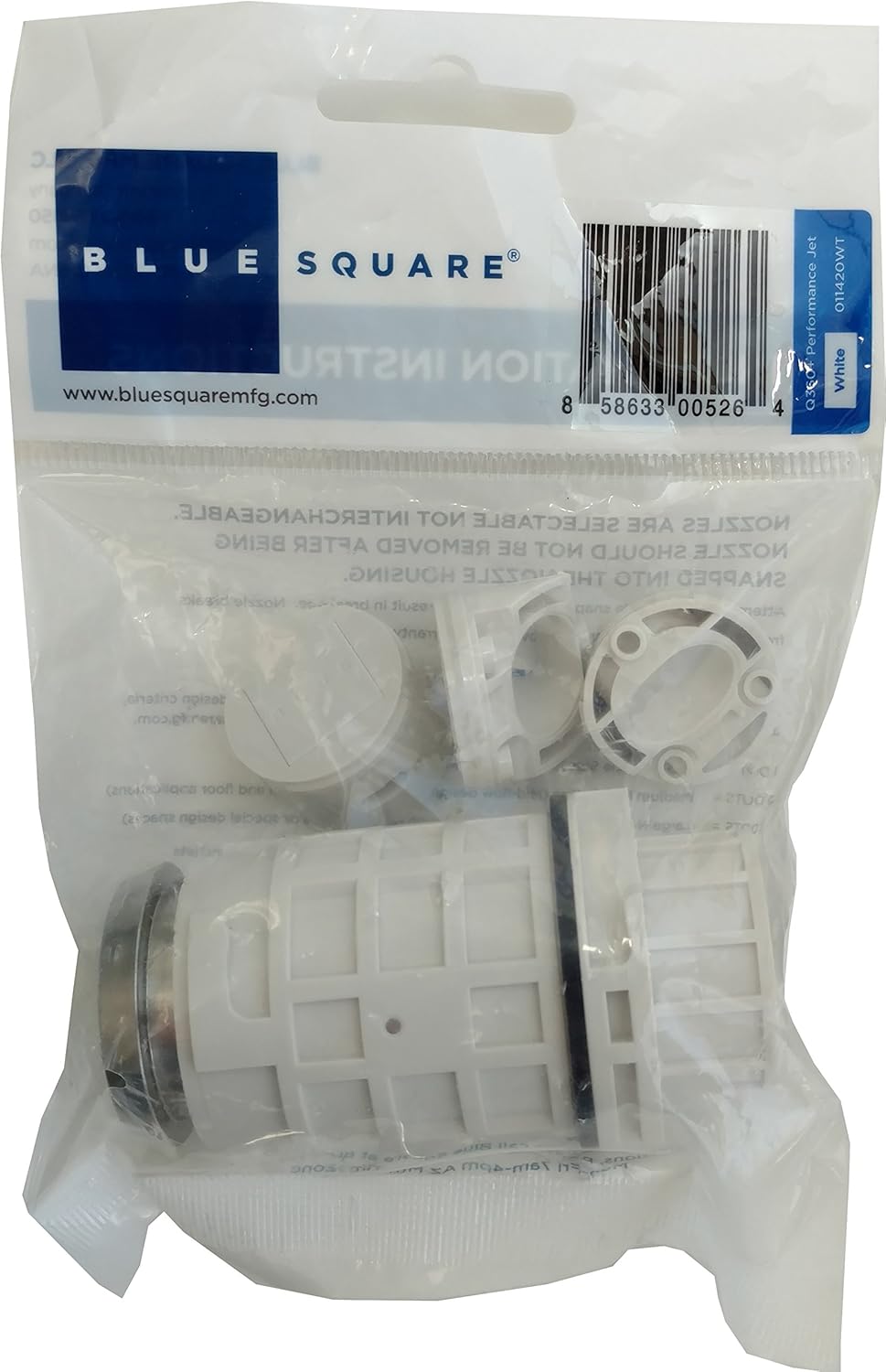 BLUE SQUARE IN FLOOR POP UP HEADS Performance Jet White