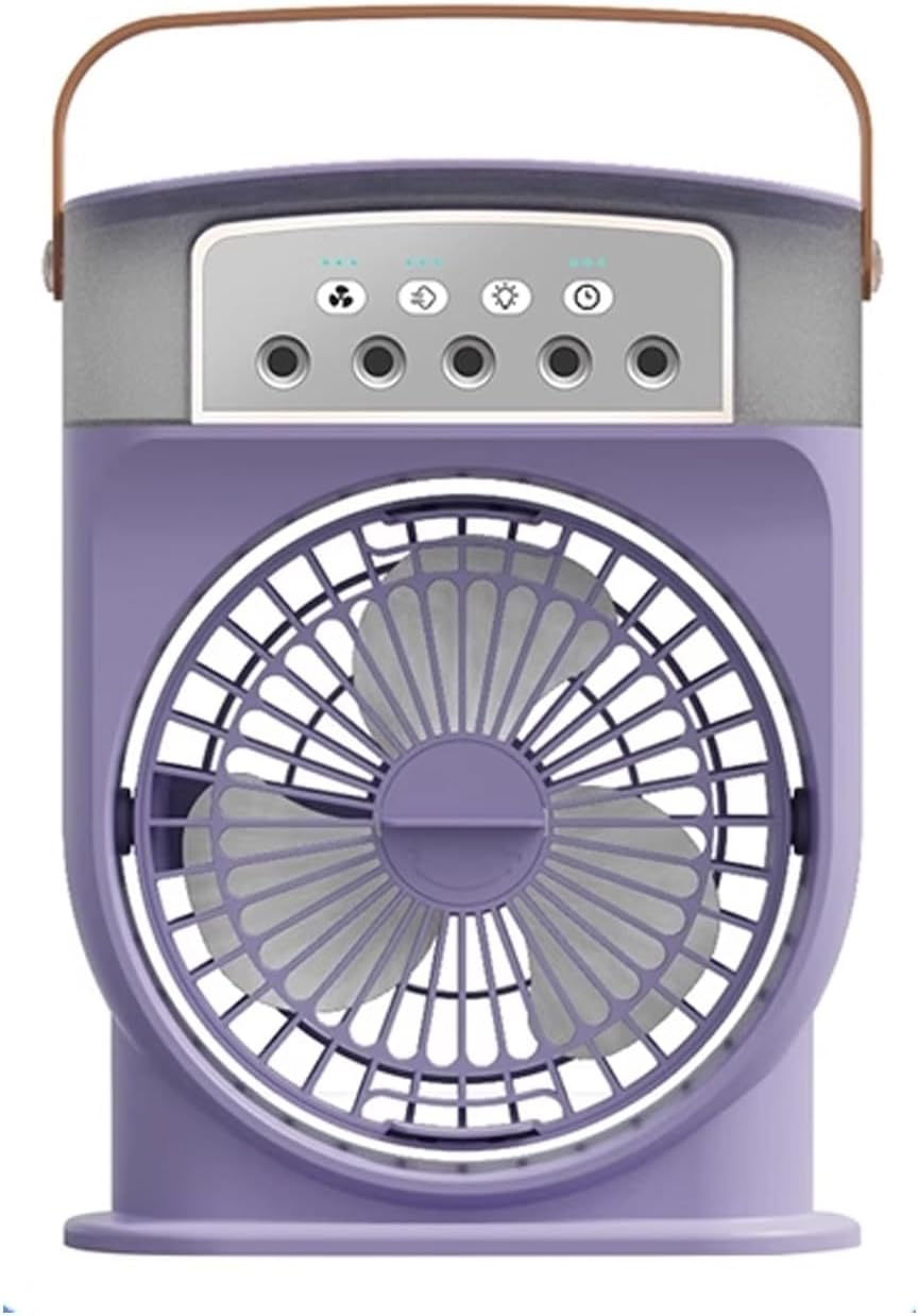 Portable Air Conditioners for Bedrooms 3 Speeds Timer Shutdown Desk Air Conditioner for Office Quiet Small 600ml Water Storage for Room Garage Patio Camping(Burst)