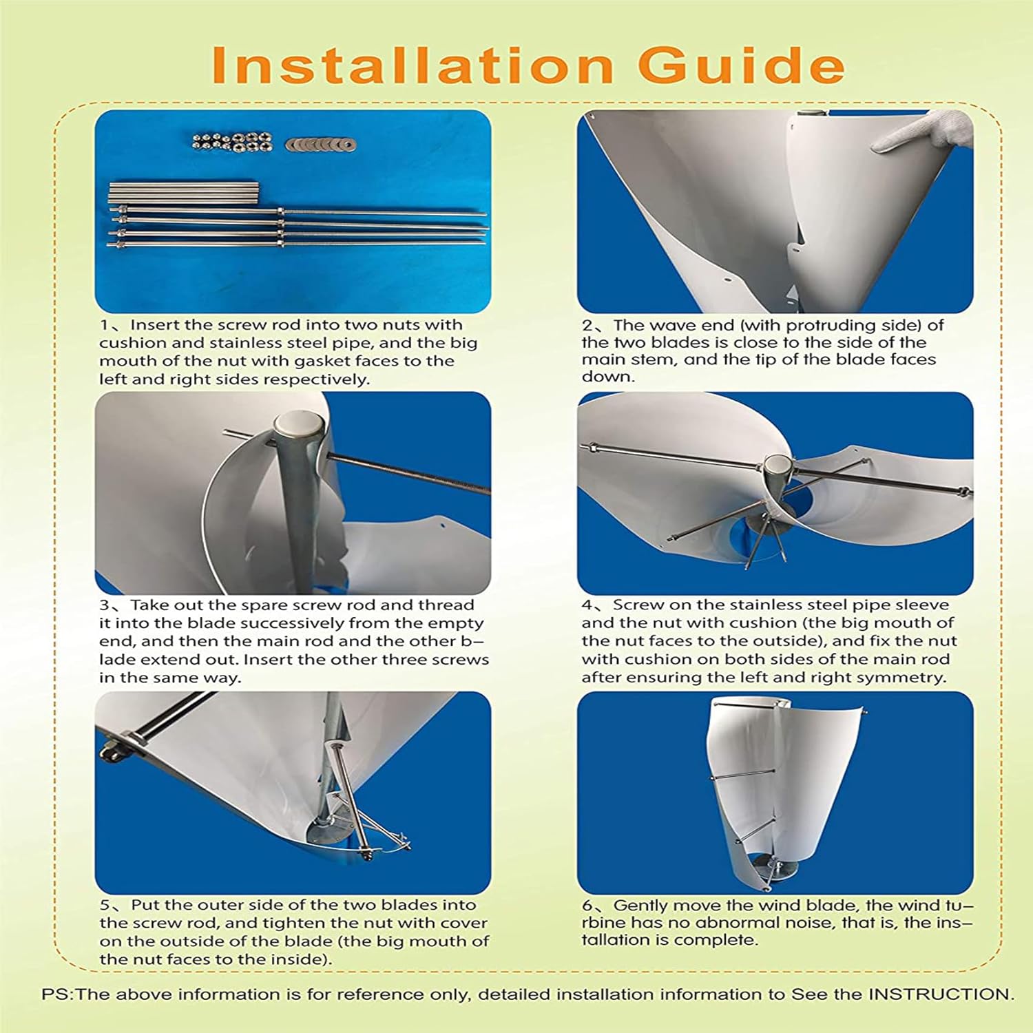 12000W 2 Blades Vertical Axis Wind Turbine 12V 24V 48V 220V High Efficiency Low Noise Maglev Windmill (with MPPT Controller)