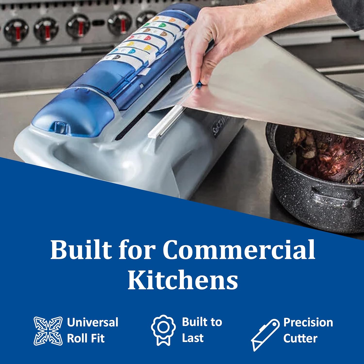 Carlisle FoodService Products SW1218SC Saf-T-Wrap Station with Slide Cutter