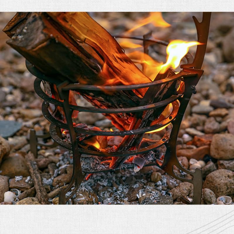 Outdoor Fireplaces Camping Stove Hanging Wood Outdoor Campfire Pit Burner Stainless Steel Burning Furnace for Barbecue Bonfire Fire Pits