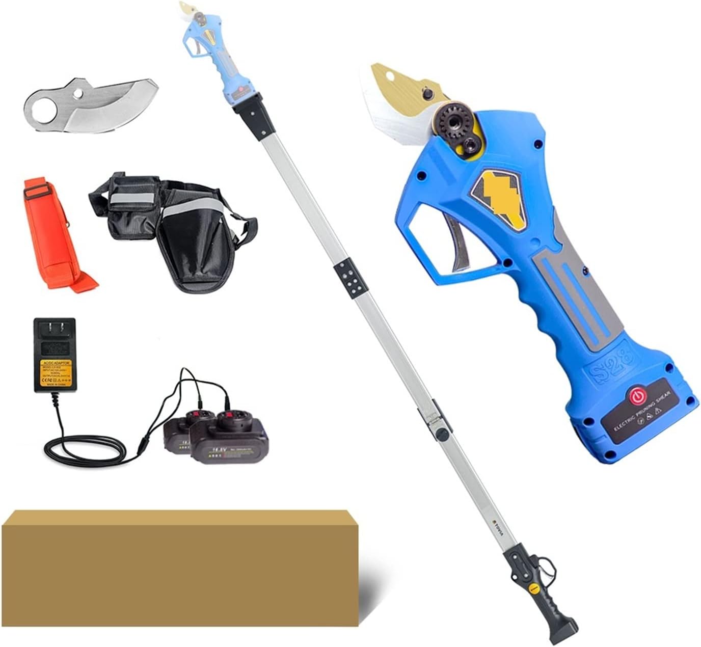 Electric Secateurs, Brushless Electric Pruner, Garden Shears for Fruit Trees, Bonsai Branches, Cordless Pruning Battery