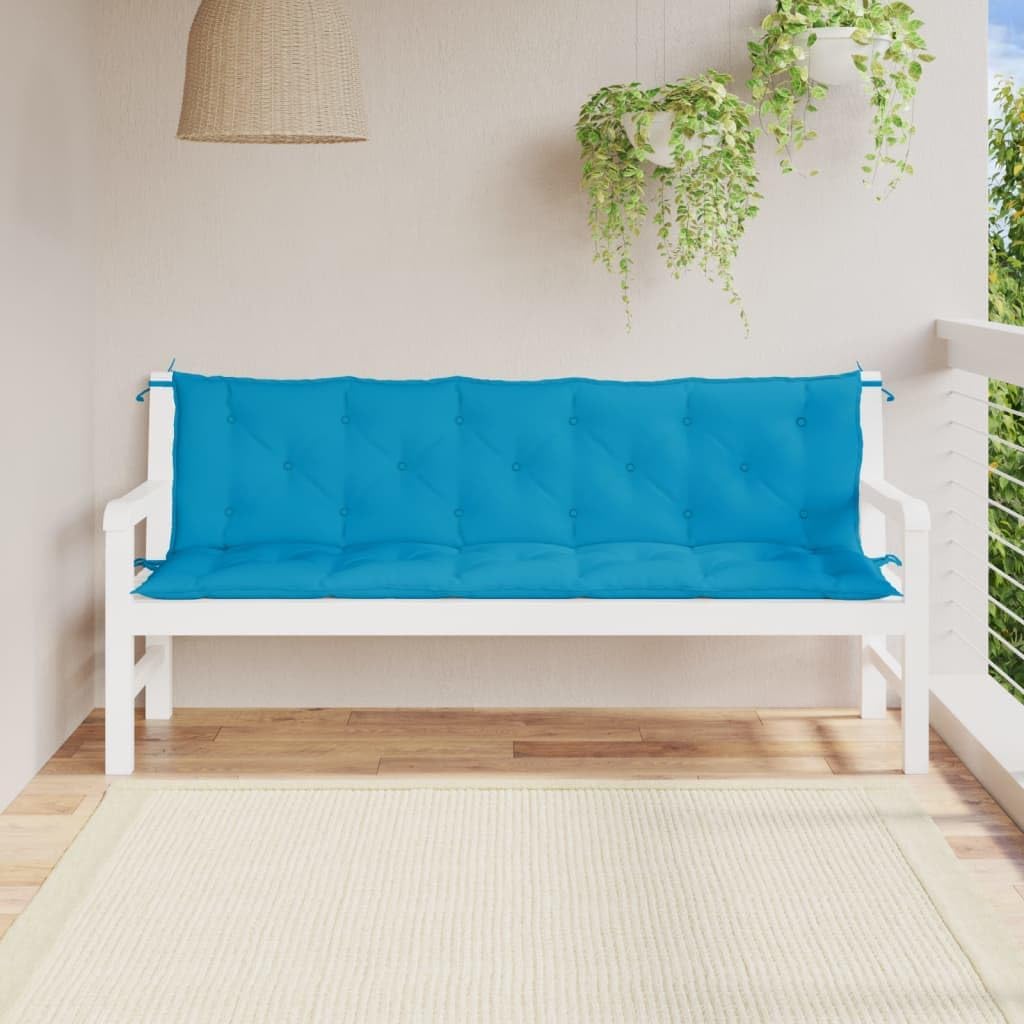 Garden Bench Cushions 2 pcs Light Blue 70.9