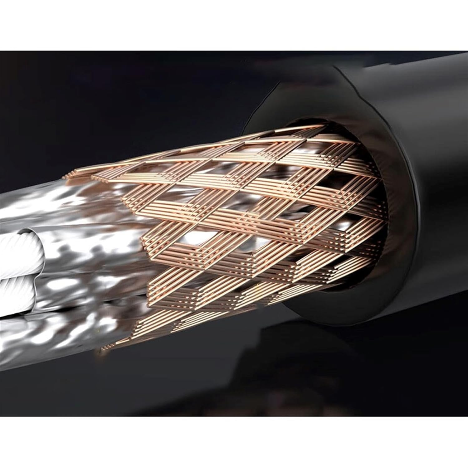 TSTS Guitar Audio Cable 3.5mm Male Cable Single Crystal Copper Nerve Cable Computer Mobile Phone Mixer Amplifier Electric Guitar(5 Meters)