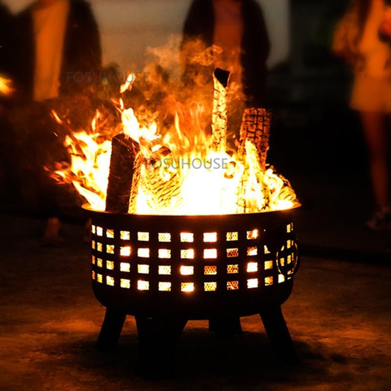 Outdoor Fireplaces Fire Pit for Outdoor Heater Winter Firewood Pot Creative Leisure Barbecue Charcoal Brazier Fire Pits
