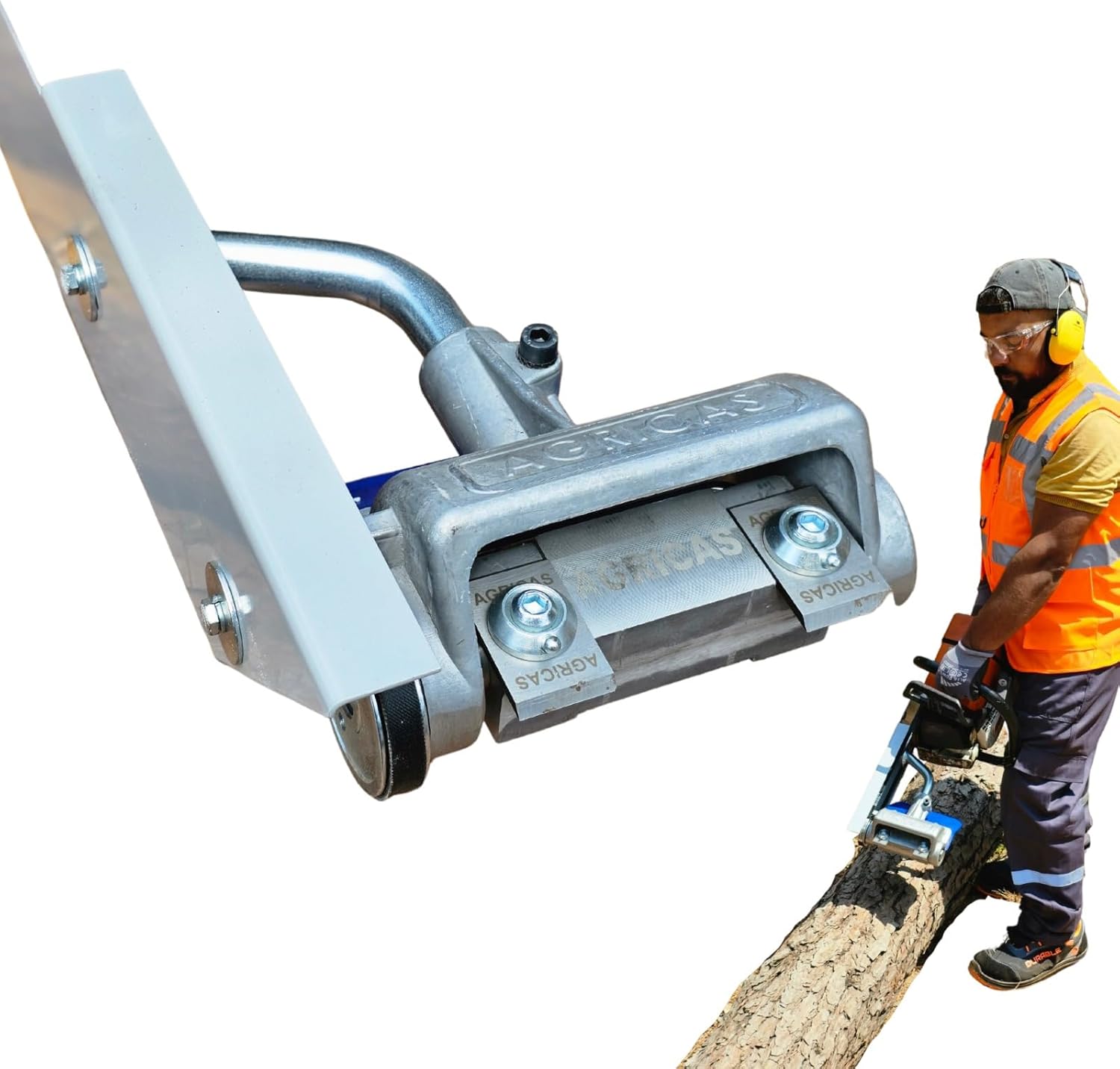 AGT014 Chainsaw Debarker, Log Wizard Debarking Tool for Timber Processing - Log Peeler and Tree Debarker –, Compatible with HUSQVARNA 51, 55, 254, 262, AGT0014