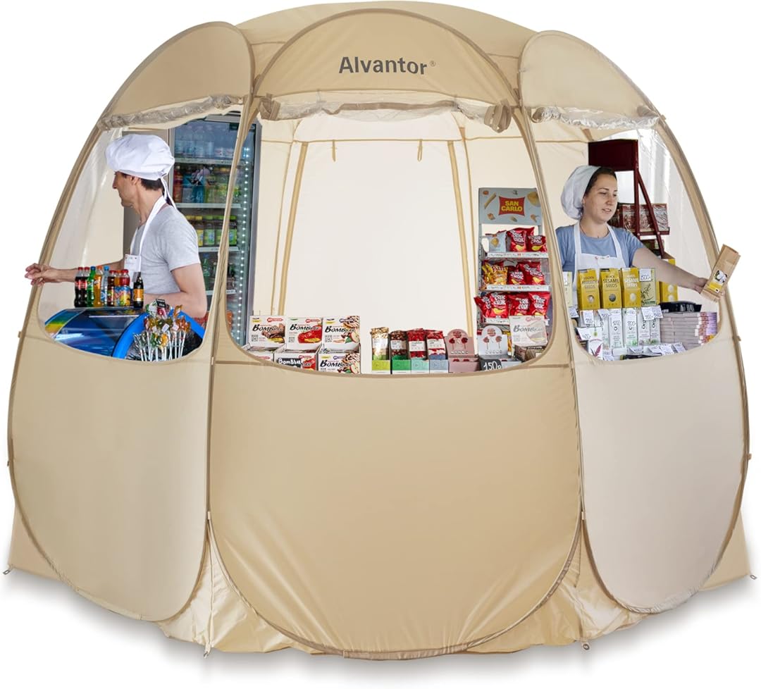 Alvantor® Pop Up Canopy Tent - Vendor Booth Event Tent - Pop Up Canopy for Commercial Activity - Camping Gazebos - Beige