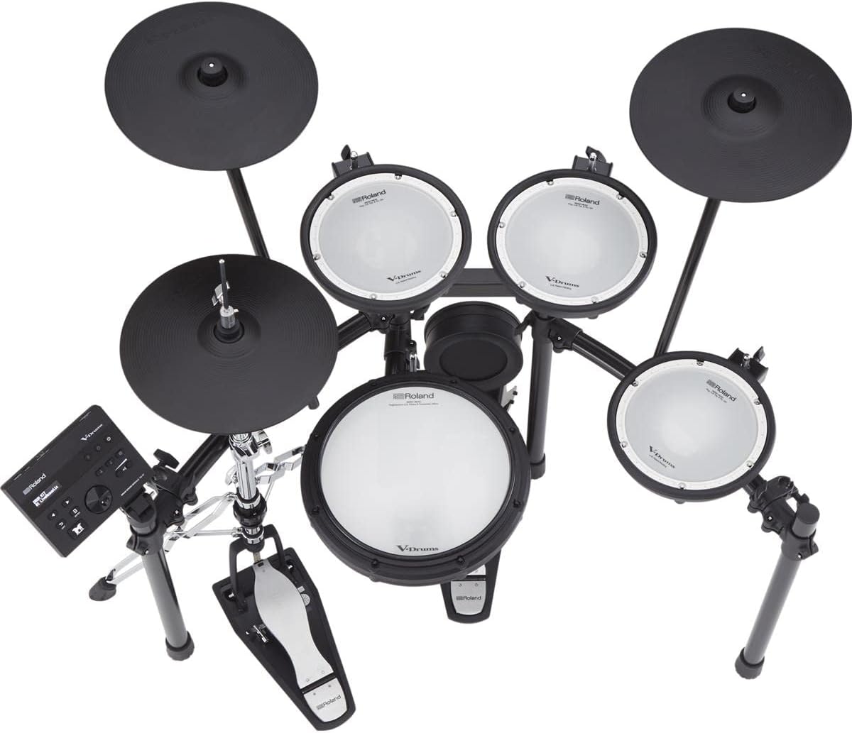 Roland TD-07KVX Electronic V-Drums Kit – With VH-10 Floating Hi-Hat and Best-Ever Cymbals – Bluetooth Audio & MIDI – 40 FREE Melodics Lessons