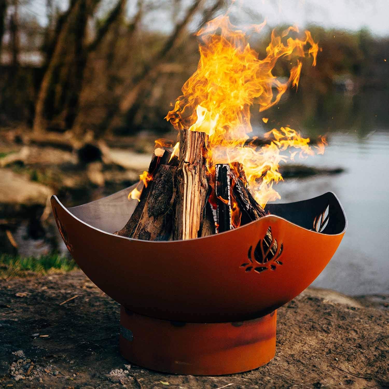 Fire Pit Art NAM Namaste Wood Buring Fire Pit - 36