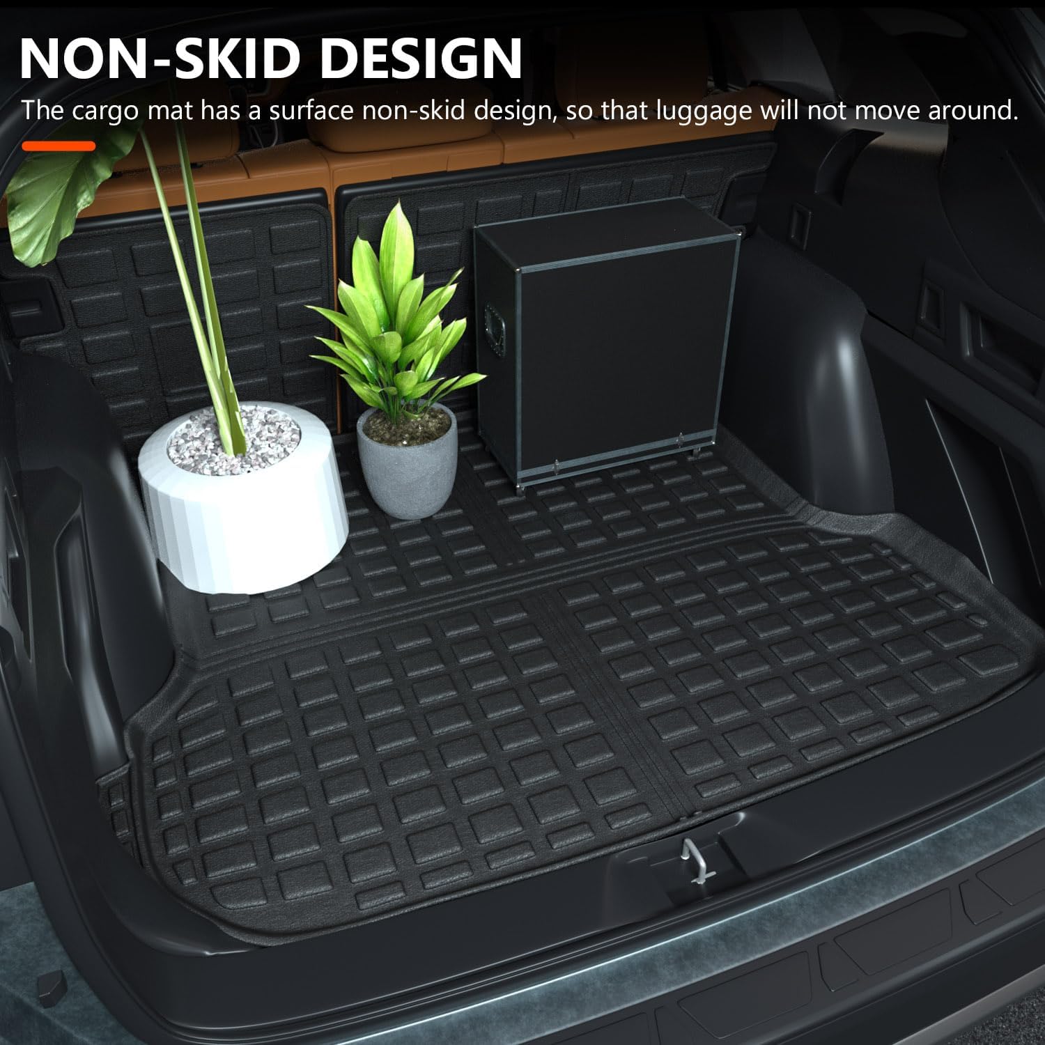 powoq Floor Mats Compatible with 2020-2025 Subaru Outback Cargo Liner TPE Backrest Mat Replacement for 2020-2022 2023 2024 2025 Subaru Outback Accessories(Upgrade Trunk Mat+Backrest Mat+Floor Mat)