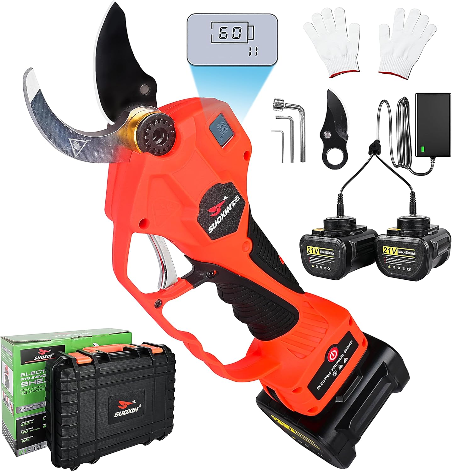 Cordless Electric Pruning Shears, 1.2