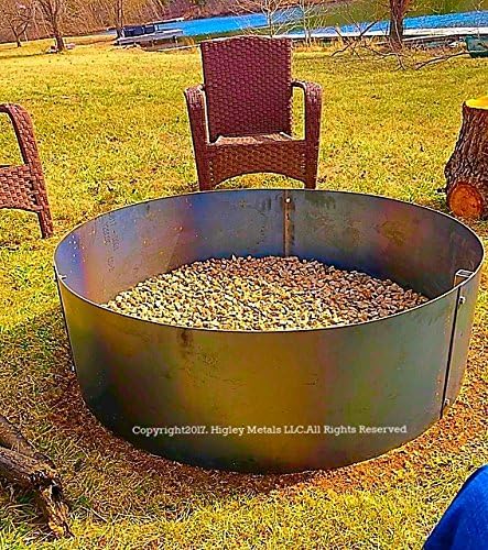 Steel Round Fire Pit Metal Campfire Ring Liner 12